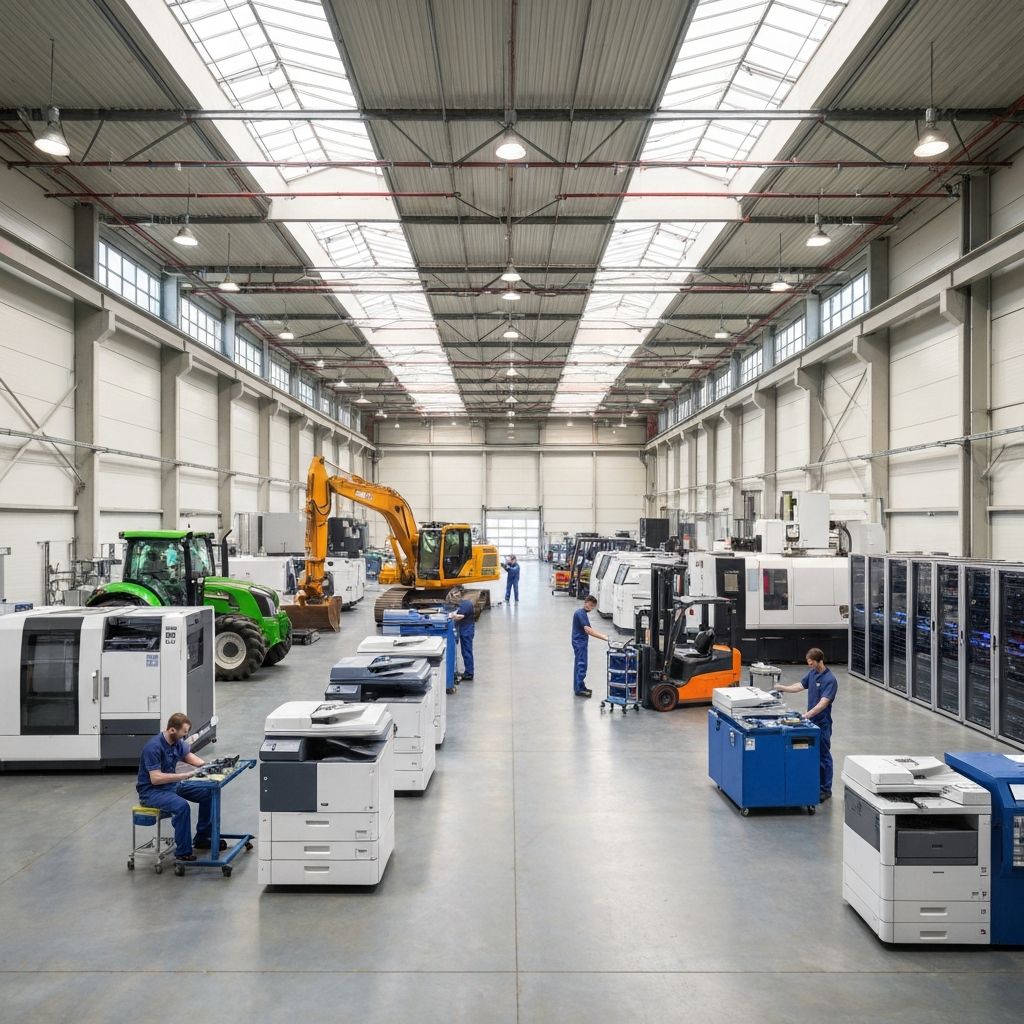 Modern industrial machinery